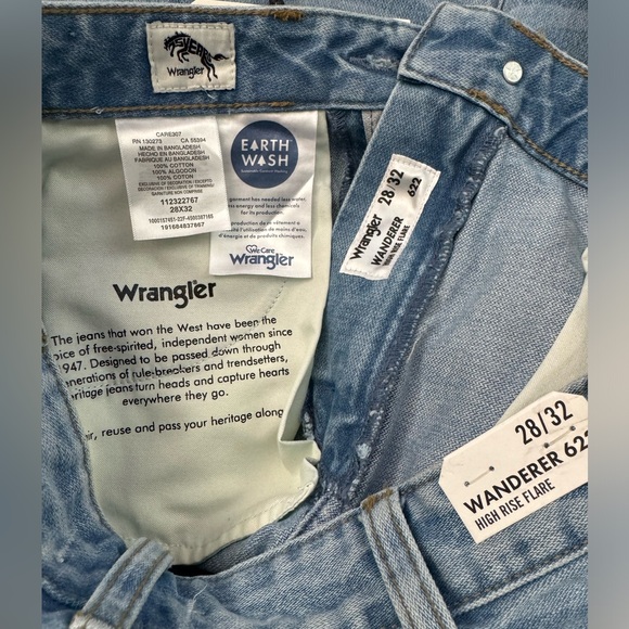 Wrangler Wanderer 622 High Rise Flare ~Wild Thing - Picture 11 of 14